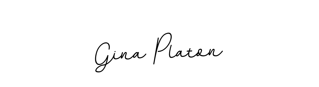 Use a signature maker to create a handwritten signature online. With this signature software, you can design (BallpointsItalic-DORy9) your own signature for name Gina Platon. Gina Platon signature style 11 images and pictures png