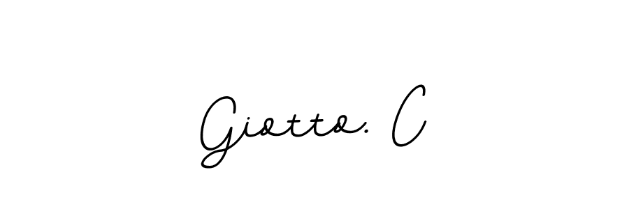 Create a beautiful signature design for name Giotto. C. With this signature (BallpointsItalic-DORy9) fonts, you can make a handwritten signature for free. Giotto. C signature style 11 images and pictures png