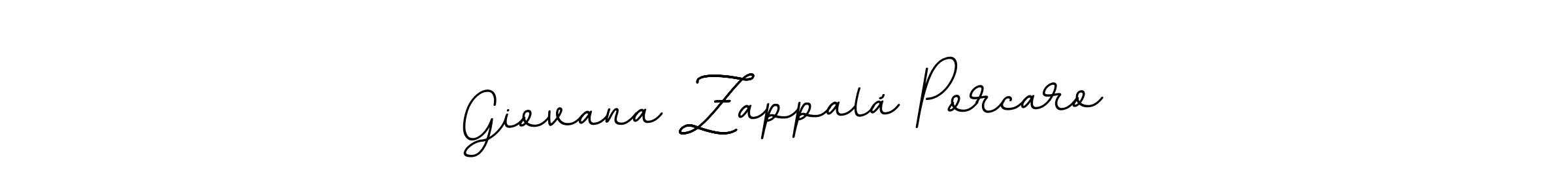 BallpointsItalic-DORy9 is a professional signature style that is perfect for those who want to add a touch of class to their signature. It is also a great choice for those who want to make their signature more unique. Get Giovana Zappalá Porcaro name to fancy signature for free. Giovana Zappalá Porcaro signature style 11 images and pictures png