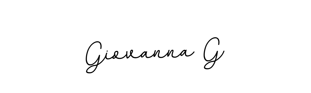 How to make Giovanna G name signature. Use BallpointsItalic-DORy9 style for creating short signs online. This is the latest handwritten sign. Giovanna G signature style 11 images and pictures png