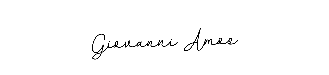 Use a signature maker to create a handwritten signature online. With this signature software, you can design (BallpointsItalic-DORy9) your own signature for name Giovanni Amos. Giovanni Amos signature style 11 images and pictures png