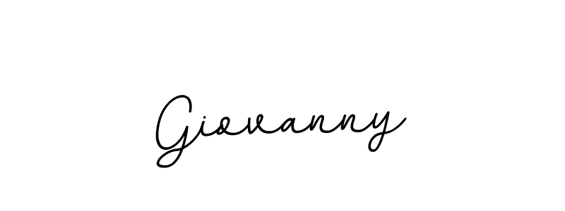 How to make Giovanny name signature. Use BallpointsItalic-DORy9 style for creating short signs online. This is the latest handwritten sign. Giovanny signature style 11 images and pictures png