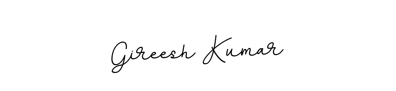 The best way (BallpointsItalic-DORy9) to make a short signature is to pick only two or three words in your name. The name Gireesh Kumar include a total of six letters. For converting this name. Gireesh Kumar signature style 11 images and pictures png