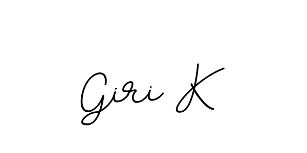 Make a beautiful signature design for name Giri K. With this signature (BallpointsItalic-DORy9) style, you can create a handwritten signature for free. Giri K signature style 11 images and pictures png