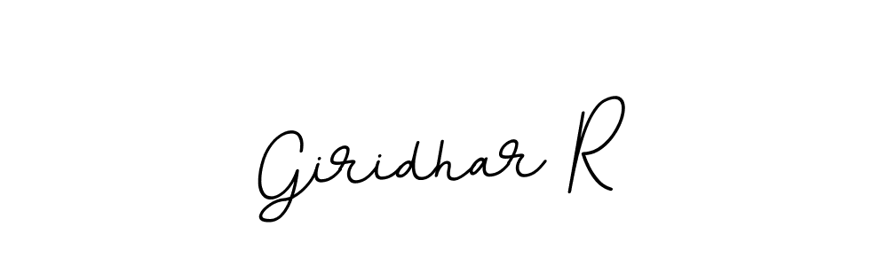 Design your own signature with our free online signature maker. With this signature software, you can create a handwritten (BallpointsItalic-DORy9) signature for name Giridhar R. Giridhar R signature style 11 images and pictures png