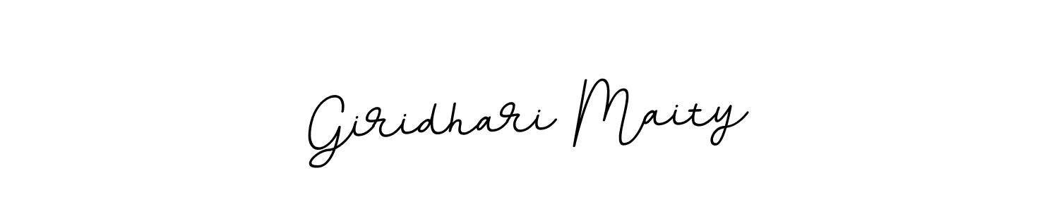 Use a signature maker to create a handwritten signature online. With this signature software, you can design (BallpointsItalic-DORy9) your own signature for name Giridhari Maity. Giridhari Maity signature style 11 images and pictures png