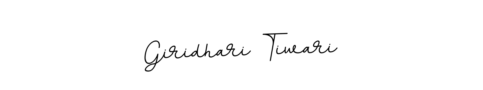 Make a beautiful signature design for name Giridhari Tiwari. With this signature (BallpointsItalic-DORy9) style, you can create a handwritten signature for free. Giridhari Tiwari signature style 11 images and pictures png