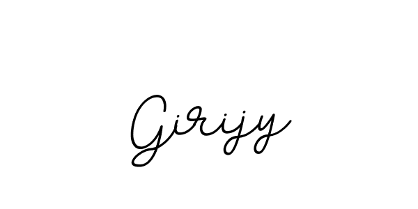 Create a beautiful signature design for name Girijy. With this signature (BallpointsItalic-DORy9) fonts, you can make a handwritten signature for free. Girijy signature style 11 images and pictures png