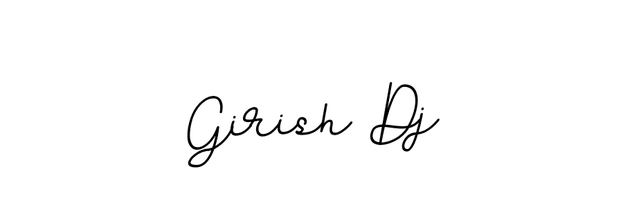 Make a beautiful signature design for name Girish Dj. With this signature (BallpointsItalic-DORy9) style, you can create a handwritten signature for free. Girish Dj signature style 11 images and pictures png