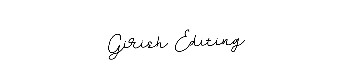 Make a beautiful signature design for name Girish Editing. With this signature (BallpointsItalic-DORy9) style, you can create a handwritten signature for free. Girish Editing signature style 11 images and pictures png