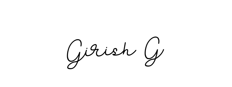 Make a beautiful signature design for name Girish G. With this signature (BallpointsItalic-DORy9) style, you can create a handwritten signature for free. Girish G signature style 11 images and pictures png