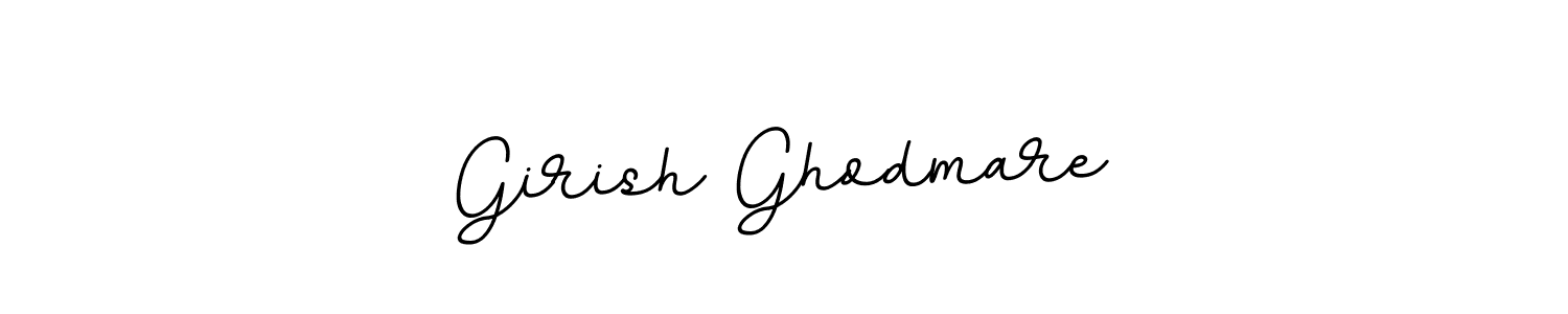 Create a beautiful signature design for name Girish Ghodmare. With this signature (BallpointsItalic-DORy9) fonts, you can make a handwritten signature for free. Girish Ghodmare signature style 11 images and pictures png