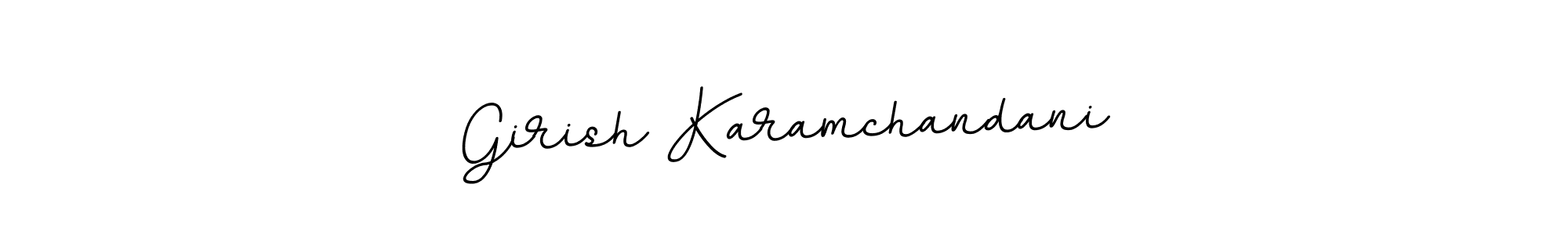 Design your own signature with our free online signature maker. With this signature software, you can create a handwritten (BallpointsItalic-DORy9) signature for name Girish Karamchandani. Girish Karamchandani signature style 11 images and pictures png