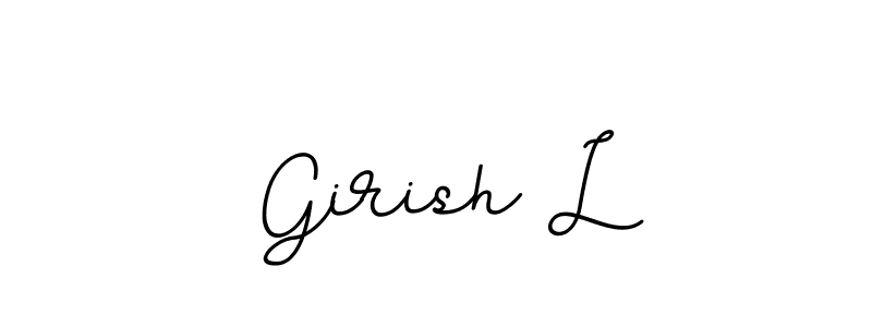 if you are searching for the best signature style for your name Girish L. so please give up your signature search. here we have designed multiple signature styles  using BallpointsItalic-DORy9. Girish L signature style 11 images and pictures png