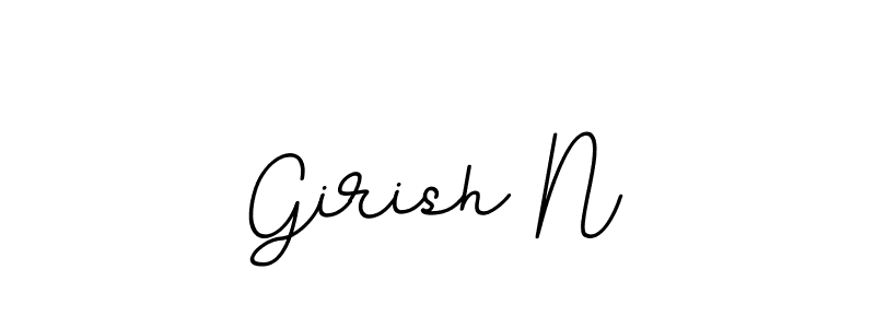 This is the best signature style for the Girish N name. Also you like these signature font (BallpointsItalic-DORy9). Mix name signature. Girish N signature style 11 images and pictures png