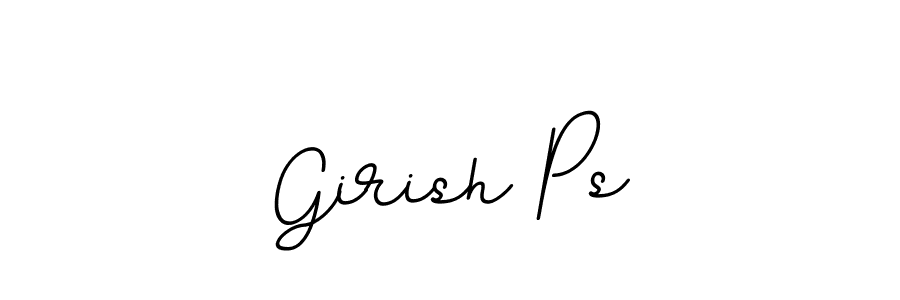 How to make Girish Ps signature? BallpointsItalic-DORy9 is a professional autograph style. Create handwritten signature for Girish Ps name. Girish Ps signature style 11 images and pictures png