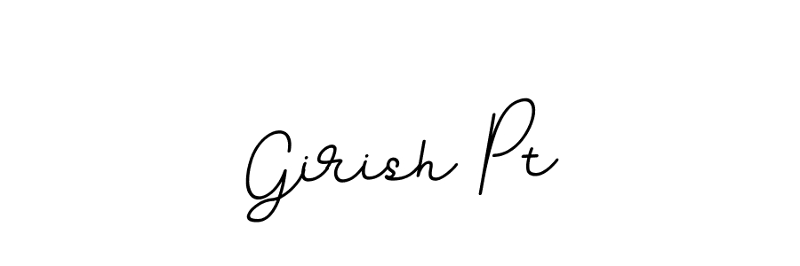 The best way (BallpointsItalic-DORy9) to make a short signature is to pick only two or three words in your name. The name Girish Pt include a total of six letters. For converting this name. Girish Pt signature style 11 images and pictures png