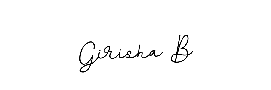 It looks lik you need a new signature style for name Girisha B. Design unique handwritten (BallpointsItalic-DORy9) signature with our free signature maker in just a few clicks. Girisha B signature style 11 images and pictures png