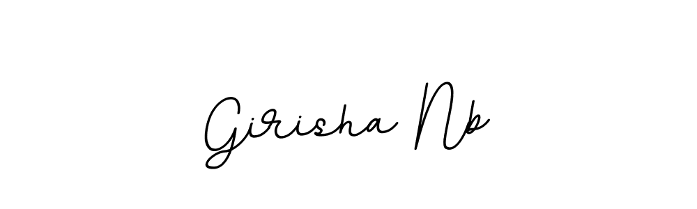 Design your own signature with our free online signature maker. With this signature software, you can create a handwritten (BallpointsItalic-DORy9) signature for name Girisha Nb. Girisha Nb signature style 11 images and pictures png