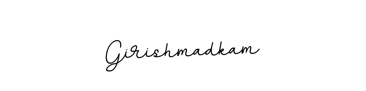 Also we have Girishmadkam name is the best signature style. Create professional handwritten signature collection using BallpointsItalic-DORy9 autograph style. Girishmadkam signature style 11 images and pictures png