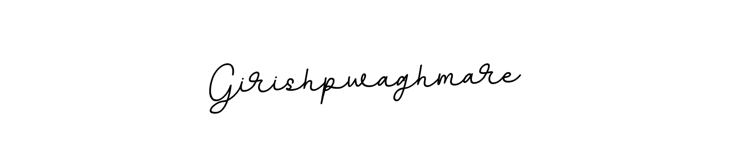 Make a beautiful signature design for name Girishpwaghmare. With this signature (BallpointsItalic-DORy9) style, you can create a handwritten signature for free. Girishpwaghmare signature style 11 images and pictures png