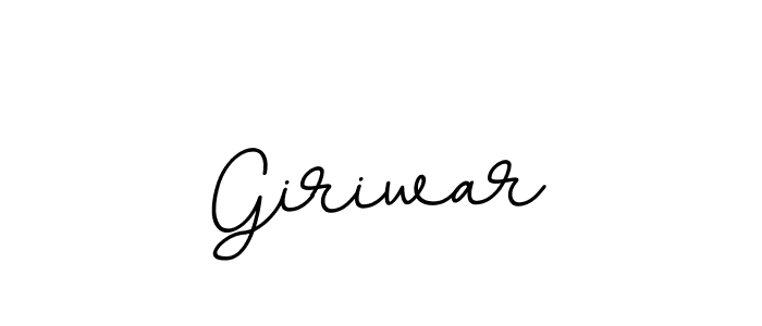 How to make Giriwar name signature. Use BallpointsItalic-DORy9 style for creating short signs online. This is the latest handwritten sign. Giriwar signature style 11 images and pictures png