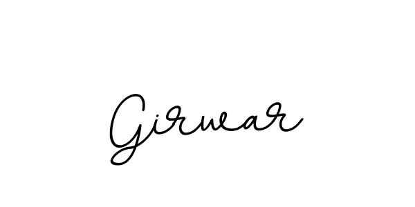 Make a beautiful signature design for name Girwar. With this signature (BallpointsItalic-DORy9) style, you can create a handwritten signature for free. Girwar signature style 11 images and pictures png