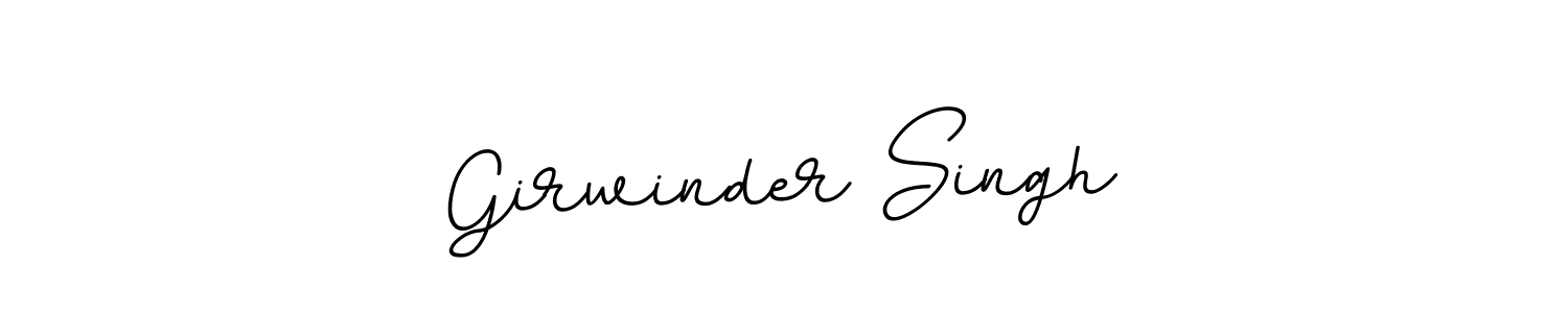 Create a beautiful signature design for name Girwinder Singh. With this signature (BallpointsItalic-DORy9) fonts, you can make a handwritten signature for free. Girwinder Singh signature style 11 images and pictures png