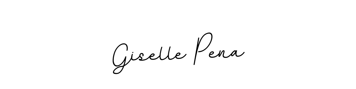 The best way (BallpointsItalic-DORy9) to make a short signature is to pick only two or three words in your name. The name Giselle Pena include a total of six letters. For converting this name. Giselle Pena signature style 11 images and pictures png