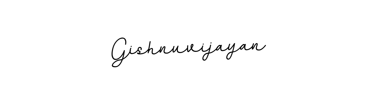 This is the best signature style for the Gishnuvijayan name. Also you like these signature font (BallpointsItalic-DORy9). Mix name signature. Gishnuvijayan signature style 11 images and pictures png