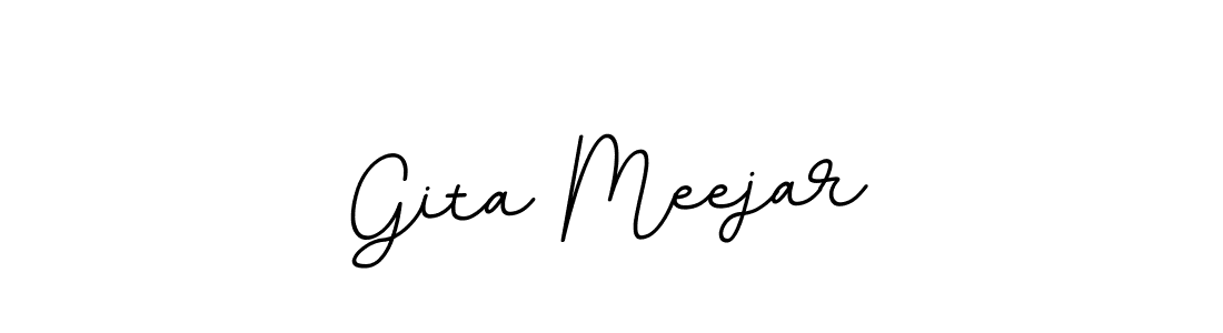 Similarly BallpointsItalic-DORy9 is the best handwritten signature design. Signature creator online .You can use it as an online autograph creator for name Gita Meejar. Gita Meejar signature style 11 images and pictures png