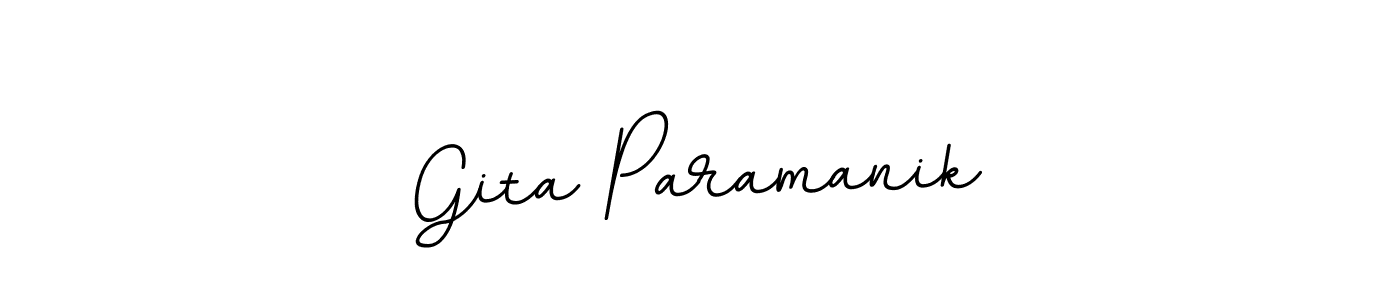 Similarly BallpointsItalic-DORy9 is the best handwritten signature design. Signature creator online .You can use it as an online autograph creator for name Gita Paramanik. Gita Paramanik signature style 11 images and pictures png
