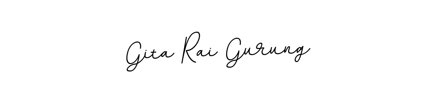 It looks lik you need a new signature style for name Gita Rai Gurung. Design unique handwritten (BallpointsItalic-DORy9) signature with our free signature maker in just a few clicks. Gita Rai Gurung signature style 11 images and pictures png