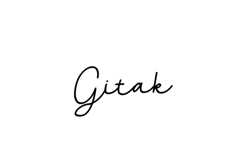 Make a beautiful signature design for name Gitak. With this signature (BallpointsItalic-DORy9) style, you can create a handwritten signature for free. Gitak signature style 11 images and pictures png