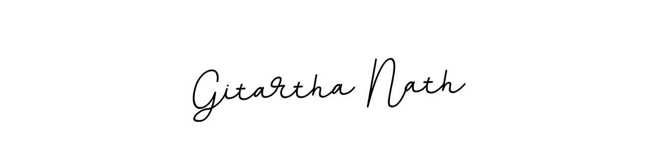 The best way (BallpointsItalic-DORy9) to make a short signature is to pick only two or three words in your name. The name Gitartha Nath include a total of six letters. For converting this name. Gitartha Nath signature style 11 images and pictures png