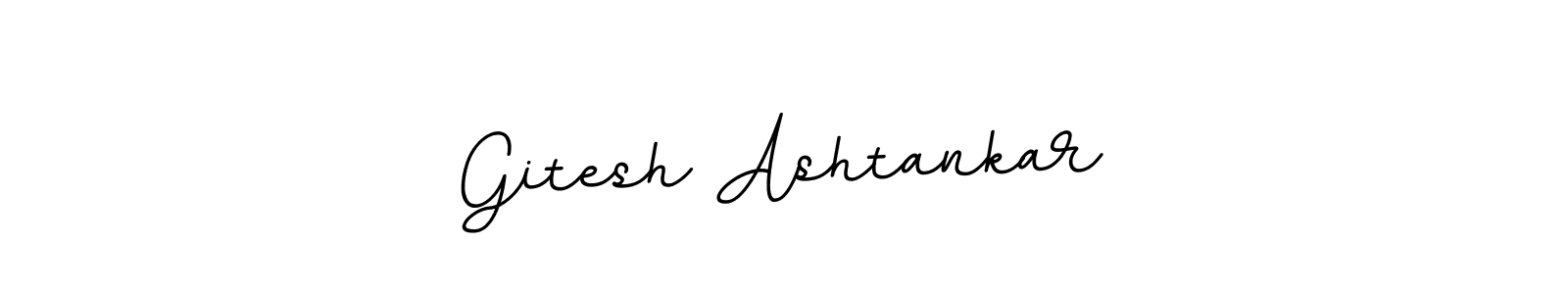 Use a signature maker to create a handwritten signature online. With this signature software, you can design (BallpointsItalic-DORy9) your own signature for name Gitesh Ashtankar. Gitesh Ashtankar signature style 11 images and pictures png