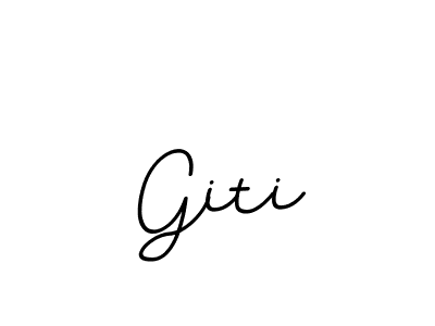 How to make Giti signature? BallpointsItalic-DORy9 is a professional autograph style. Create handwritten signature for Giti name. Giti signature style 11 images and pictures png