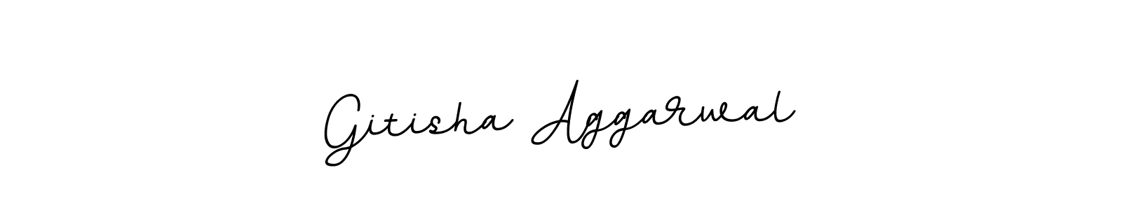 Create a beautiful signature design for name Gitisha Aggarwal. With this signature (BallpointsItalic-DORy9) fonts, you can make a handwritten signature for free. Gitisha Aggarwal signature style 11 images and pictures png