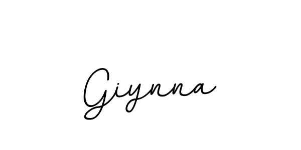 Create a beautiful signature design for name Giynna. With this signature (BallpointsItalic-DORy9) fonts, you can make a handwritten signature for free. Giynna signature style 11 images and pictures png