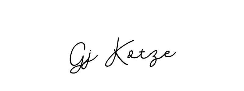 How to make Gj Kotze signature? BallpointsItalic-DORy9 is a professional autograph style. Create handwritten signature for Gj Kotze name. Gj Kotze signature style 11 images and pictures png