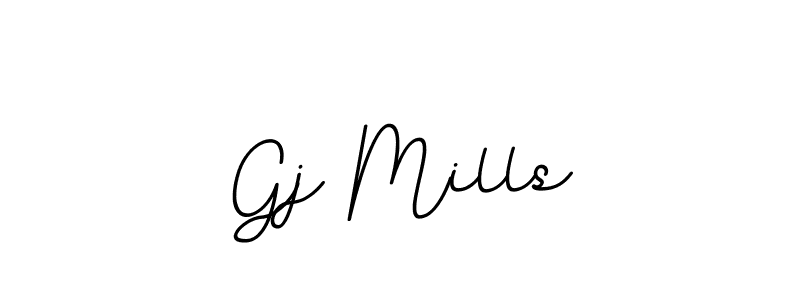 BallpointsItalic-DORy9 is a professional signature style that is perfect for those who want to add a touch of class to their signature. It is also a great choice for those who want to make their signature more unique. Get Gj Mills name to fancy signature for free. Gj Mills signature style 11 images and pictures png