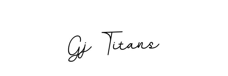 The best way (BallpointsItalic-DORy9) to make a short signature is to pick only two or three words in your name. The name Gj Titans include a total of six letters. For converting this name. Gj Titans signature style 11 images and pictures png