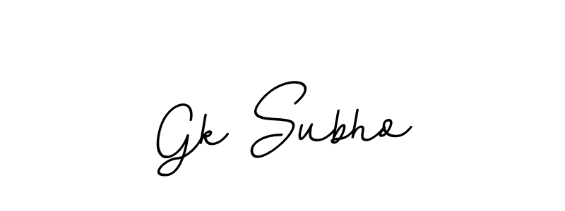 Create a beautiful signature design for name Gk Subho. With this signature (BallpointsItalic-DORy9) fonts, you can make a handwritten signature for free. Gk Subho signature style 11 images and pictures png