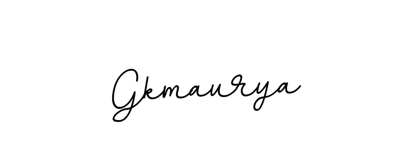 How to make Gkmaurya name signature. Use BallpointsItalic-DORy9 style for creating short signs online. This is the latest handwritten sign. Gkmaurya signature style 11 images and pictures png