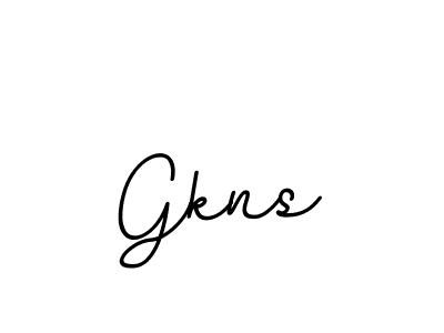 Design your own signature with our free online signature maker. With this signature software, you can create a handwritten (BallpointsItalic-DORy9) signature for name Gkns. Gkns signature style 11 images and pictures png