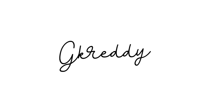 Gkreddy stylish signature style. Best Handwritten Sign (BallpointsItalic-DORy9) for my name. Handwritten Signature Collection Ideas for my name Gkreddy. Gkreddy signature style 11 images and pictures png