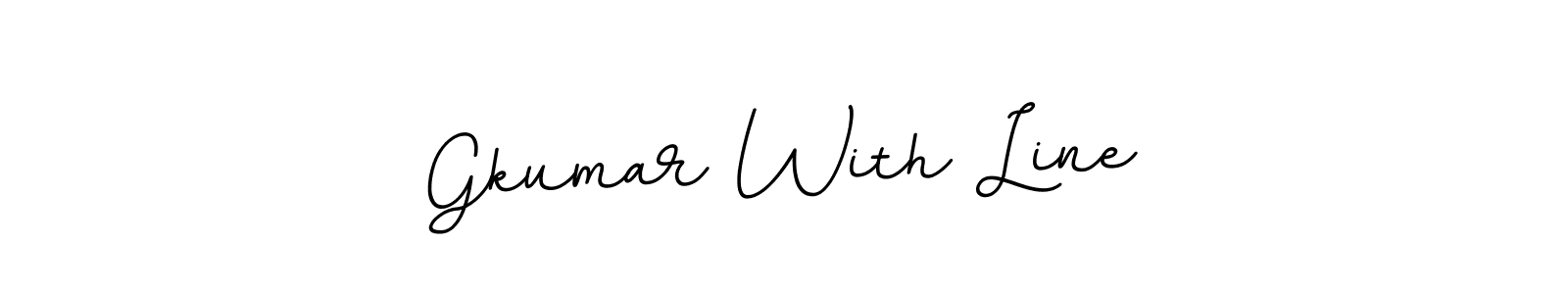 It looks lik you need a new signature style for name Gkumar With Line. Design unique handwritten (BallpointsItalic-DORy9) signature with our free signature maker in just a few clicks. Gkumar With Line signature style 11 images and pictures png