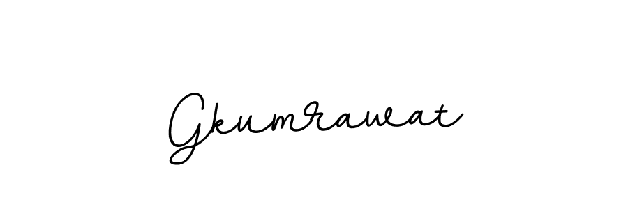 Design your own signature with our free online signature maker. With this signature software, you can create a handwritten (BallpointsItalic-DORy9) signature for name Gkumrawat. Gkumrawat signature style 11 images and pictures png