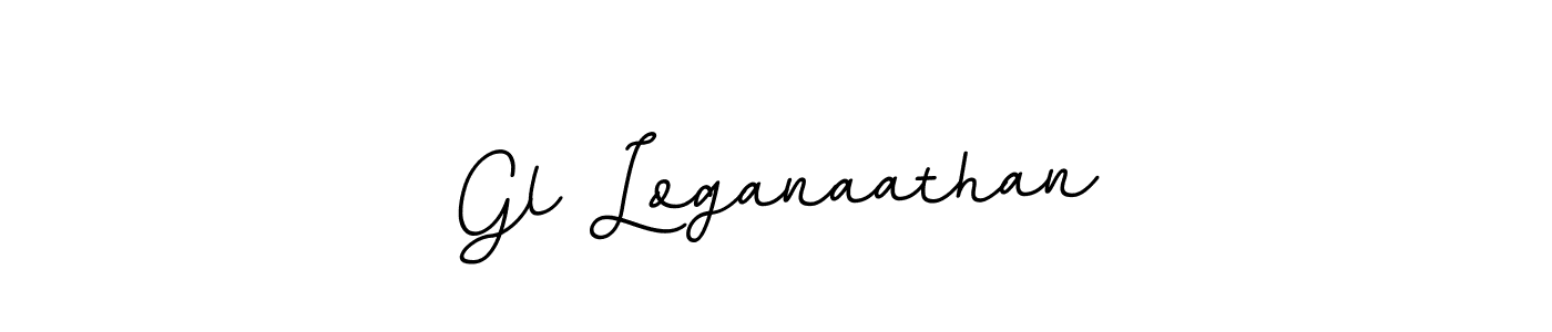 Design your own signature with our free online signature maker. With this signature software, you can create a handwritten (BallpointsItalic-DORy9) signature for name Gl Loganaathan. Gl Loganaathan signature style 11 images and pictures png
