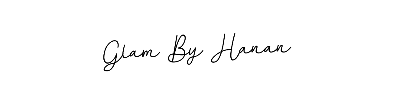 You should practise on your own different ways (BallpointsItalic-DORy9) to write your name (Glam By Hanan) in signature. don't let someone else do it for you. Glam By Hanan signature style 11 images and pictures png